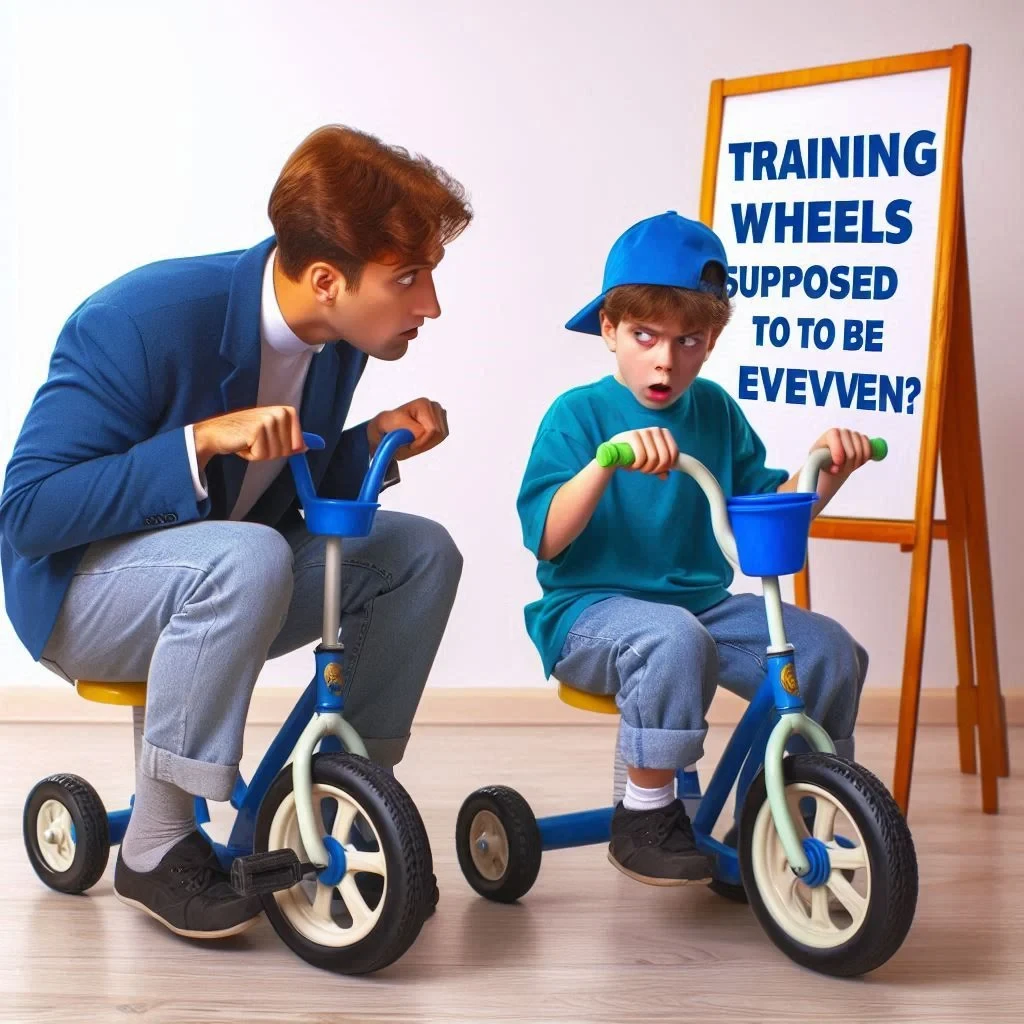 Are Training Wheels Supposed to Be Uneven 2024?